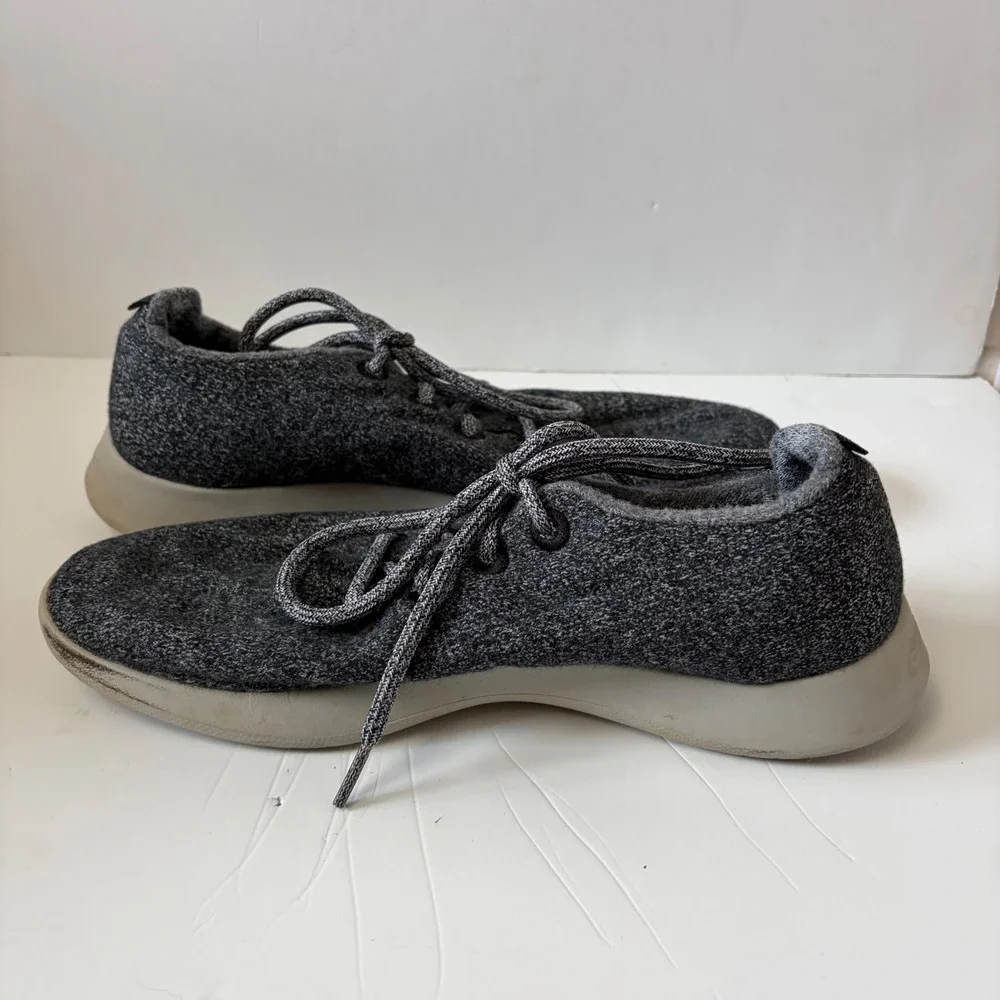 Allbirds Wool Runners Mens 10 Charcoal Grey Heather Merino Wool Sneakers WR M10